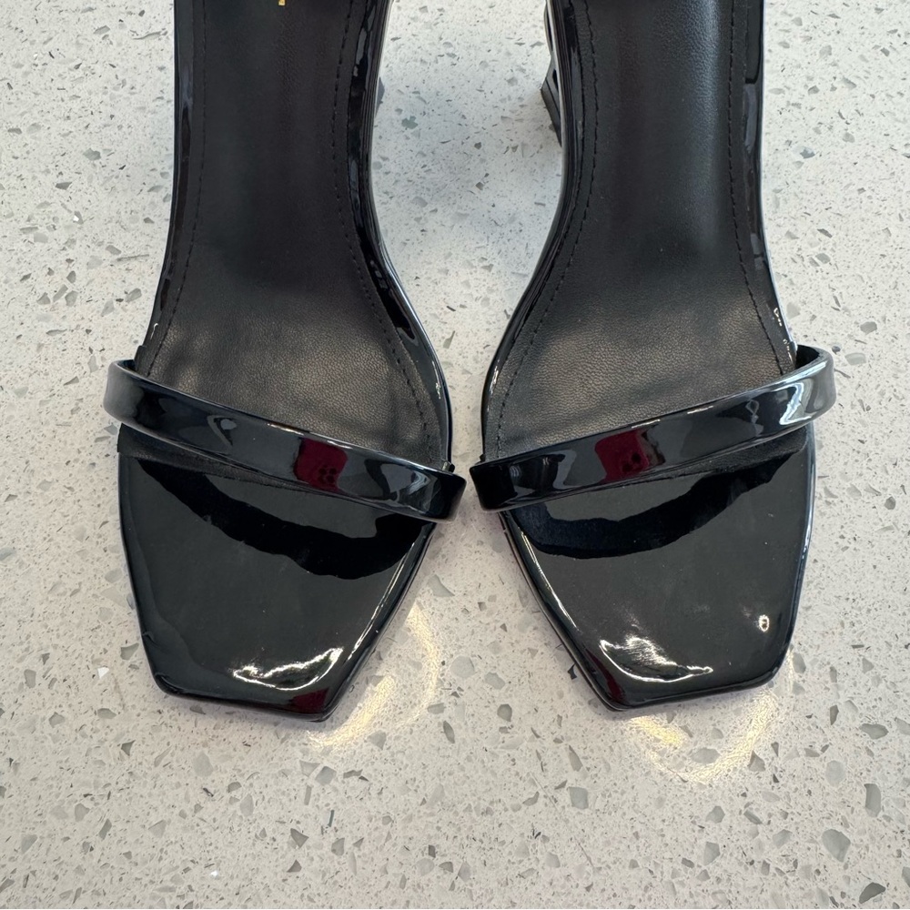 Saint Laurent Black Strappy Heels - Picture 3 of 11